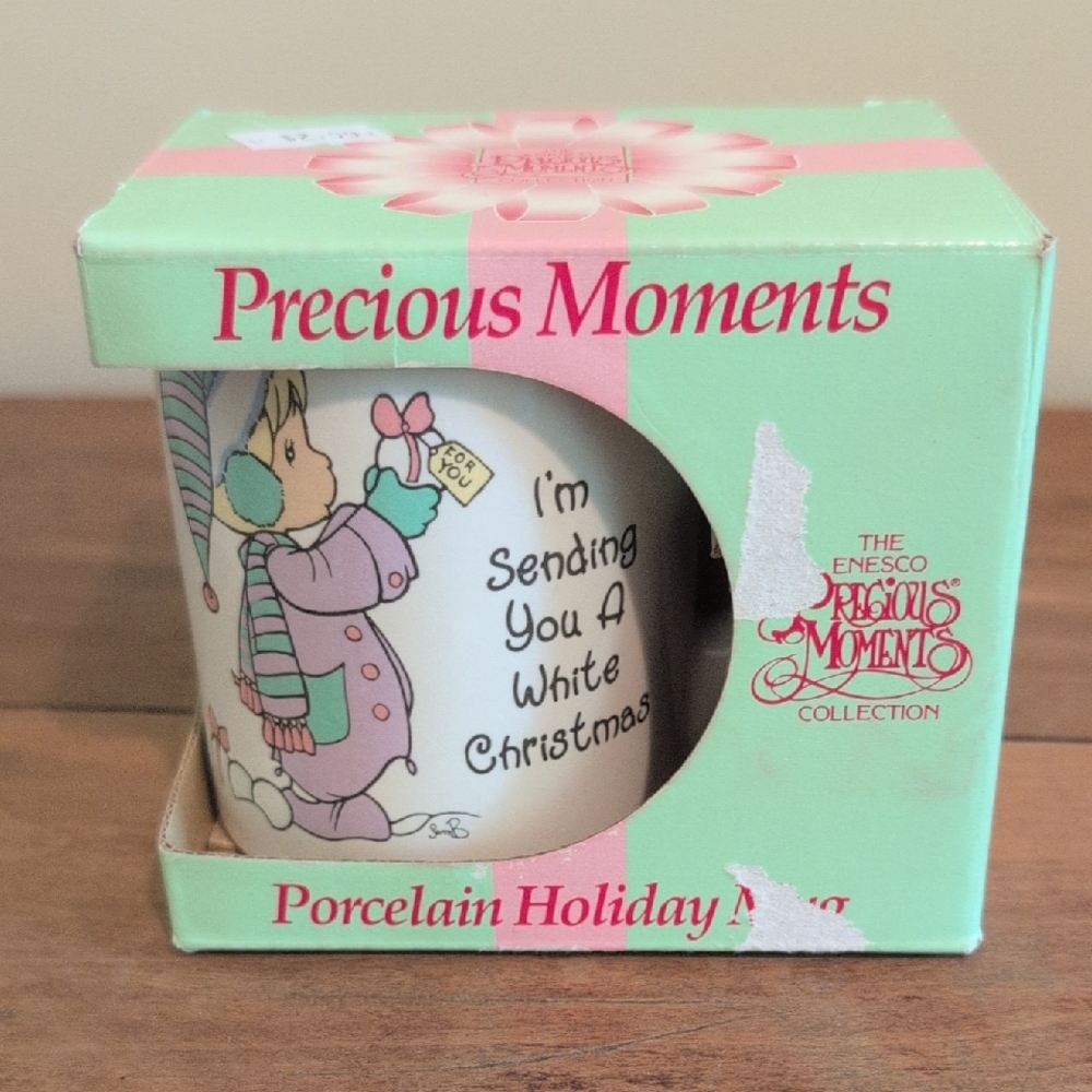 Precious Moments porcelain Holiday mug